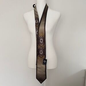 Giorgio Cosani 100% silk handmade Elegant Gold and Black Men's neckwear